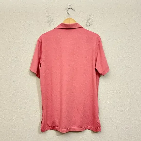 PETER MILLAR x MASTERS Polo Shirt Coral Pink Summer Comfort Golf Preppy - Picture 2 of 8